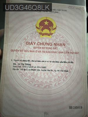 Nhà Bán khu đường Đào Sư Tích, gần trường THCS Lê Thành Công - Xã Phước Kiển  -  Huyện Nhà Bè 