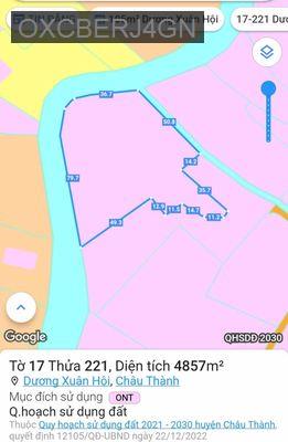 chính chủ bán 4857 m2 đất  Dương Xuân Hội, Châu Thành, Long An. - Xã Dương Xuân Hội  -  Huyện Châu Thành 