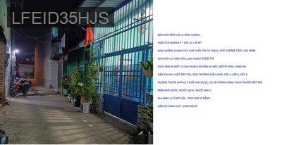 BÁN NHÀ VĨNH LỘC A GIÁ RẺ - Xã Vĩnh Lộc A  -  Huyện Bình Chánh 