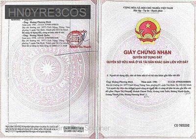 BÁN NHÀ 2 MẶT TIỀN CMT8 TÂN BÌNH - Phường 7  -  Quận Tân Bình 