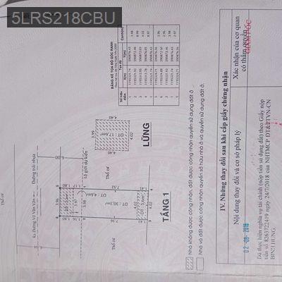 nhà sổ hồng  - Xã Vĩnh Lộc B  -  Huyện Bình Chánh 