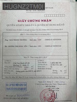 Bán khách sạn 347 Sư Vạn Hạnh, ngay sát Vạn Hạnh Mall - Phường 12  -  Quận 10  Bán khách sạn 347 Sư Vạn Hạnh, ngay sát Vạn Hạnh Mall - Phường 12  -  Quận 10