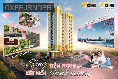 Căn hộ mặt tiền QL1K, bàn giao nội thất cao cấp giá chỉ 1,5tỷ/căn - Phường Bình An  -  Thị xã Dĩ An 