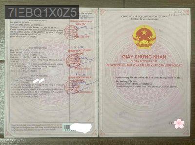 CẦN BÁN CĂN NHÀ LẦU 2 MẶT TIỀN HẺM - Phường 15  -  Quận 10 