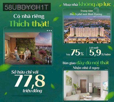 NOXH THỦ DẦU 1 BÌNH DƯƠNG - TP HCM 70m2 gồm 2PN chỉ 1tỷ hơn - Phường Hòa Phú  -  Thành phố Thủ Dầu Một 