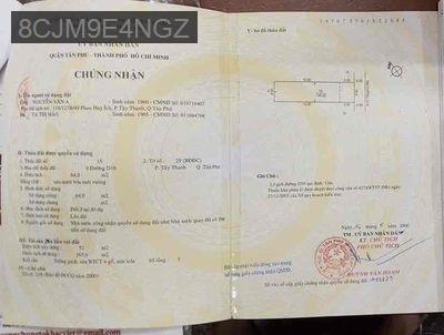 bán nhà mặt tiền D16, 64 mét vuông, khu dân cư, đường 12m - Phường Tây Thạnh  -  Quận Tân Phú 