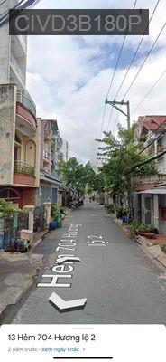 Nhà HXH 704 Hương Lộ 2, 85m2, 4PN, 3WC - Phường Bình Trị Đông A  -  Quận Bình Tân 