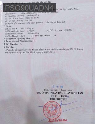 Bán nhà - Phường Tân Tạo  -  Quận Bình Tân  - 80m² - 9.3tỷ