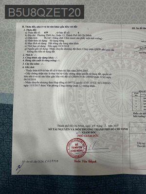 CHÍNH CHỦ CẦN BÁN ĐẤT QUY HOẠCH GIÁO DỤC GIÁ RẺ - Phường Thới An  -  Quận 12 