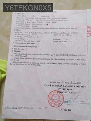nhà bán - Xã Xuân Thới Đông  -  Huyện Hóc Môn 