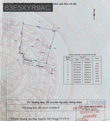 Giản 300tr thêm thương lượng Nhà đất có sẵn dòng tiền chính chủ đăng - Xã Trung An  -  Huyện Củ Chi 