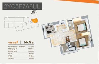 Căn hộ  2PN The Rivana, MT Quốc lộ 13, Phường Vĩnh phú (cũ).B Dương - Phường Vĩnh Phú  -  Thị xã Thuận An 