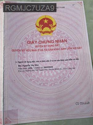 Bán đất lúa (chính chủ), gần KDC Nam Long, An Thạnh, Bến Lức, Long An - Xã An Thạnh  -  Huyện Bến Lức 