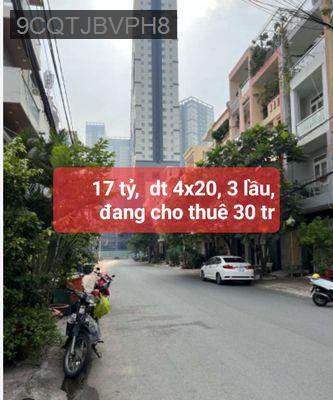 bán gấp nhà 17 tỷ, đang cho thuê 30 tr - Phường 4  -  Quận 8 