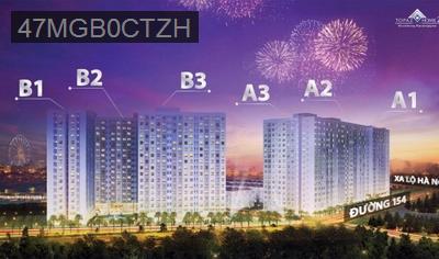 Bán căn hộ Topaz Home 2, 58m2(2pN), lầu cao căn góc thoáng mát. - Phường Tân Phú  -  Quận 9 