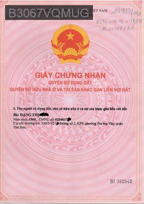 Bán nhà - Phường Trường Thọ  -  Quận Thủ Đức  - 50m² - 3.49tỷ
