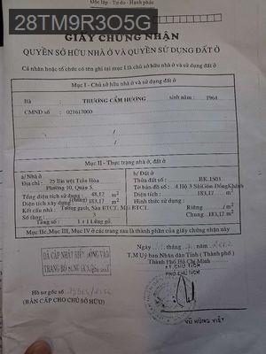 O hoac kinh doanh - Phường 8  -  Quận 5 