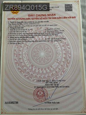 Nhà hẽm đường trương định giấy hồng nhà trống giao ngay - Phường Võ Thị Sáu  -  Quận 3 
