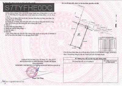 BÁN 100M3 ĐẤT THỔ CƯ KHU BIỆT THƯ THẠNH XUÂN - Phường Thạnh Xuân  -  Quận 12 