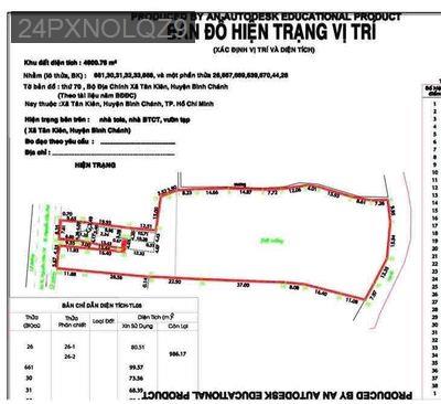 5000m2 Đất MT (2600m2 thổ cư) Tân Kiên, Bình Chánh - Xã Tân Kiên  -  Huyện Bình Chánh 
