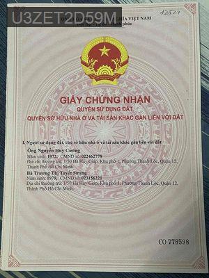 bán đất thạnh lộc 20 khu phân lô cầu ông đụng - Phường Thạnh Lộc  -  Quận 12 