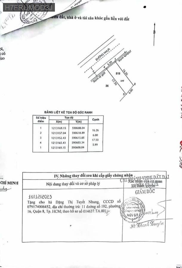 Bán nhà mặt tiền Đường Lê Thị Bay, dt 6x17 full thổ. Giá 3.5tỷ còn TL - Xã Tân Thạnh Đông  -  Huyện Củ Chi  - (ảnh - 3)