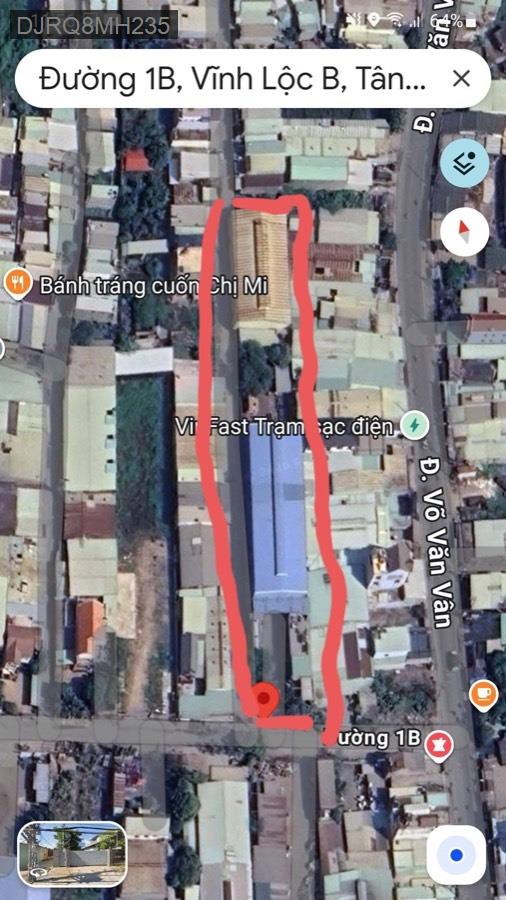 Bán đất có kho xưởng mặt tiền 1B cách Võ Văn Vân 100m. Diện tích 2650m²  - Xã Vĩnh Lộc B  -  Huyện Bình Chánh  - (ảnh - 0)