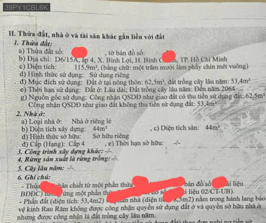 Bán nhà mặt tiền Kênh Rau Răm - Xã Bình Lợi  -  Huyện Bình Chánh  - (ảnh - 0)