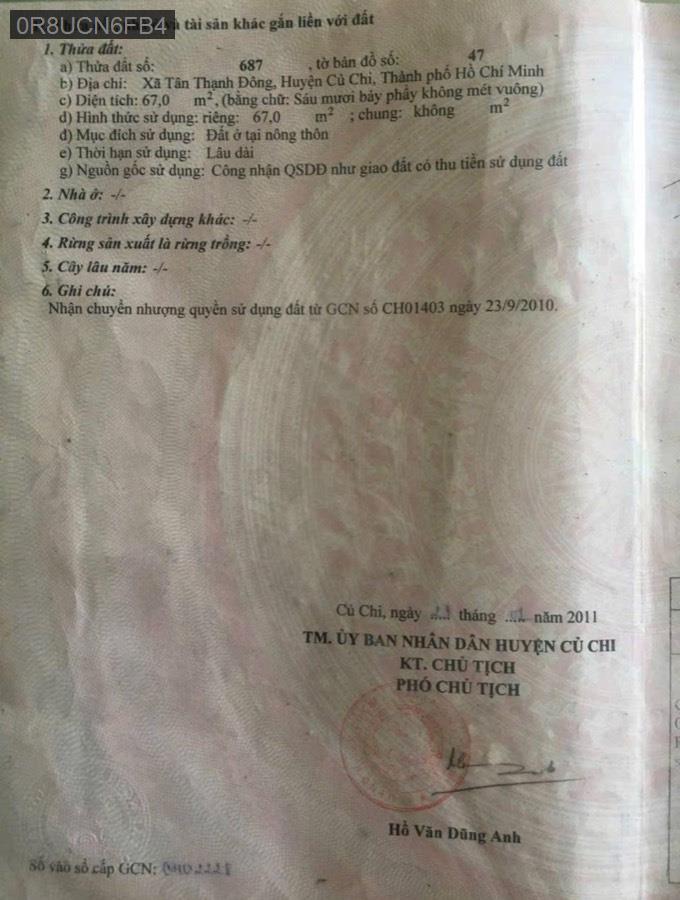 Bán nhà Sổ Hồng Riêng mặt tiền Đường 77 gần Tỉnh Lộ 15. Giá 2tỷ1 - Xã Tân Thạnh Đông  -  Huyện Củ Chi  - (ảnh - 0)