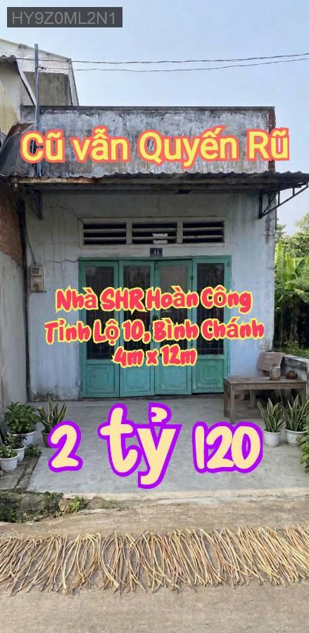 Bán nhà KDC Cầu Xáng, kế bên chợ - Xã Phạm Văn Hai  -  Huyện Bình Chánh  - (ảnh - 0)