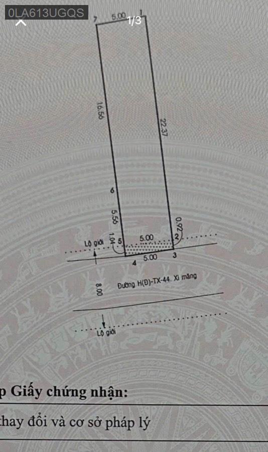 Bán đất ngay Tân Xuân 1 giao Lê Thị Hà, SHR 5x23.2 - Giá 4tỷ3 TL - Xã Tân Xuân  -  Huyện Hóc Môn  - (ảnh - 2)