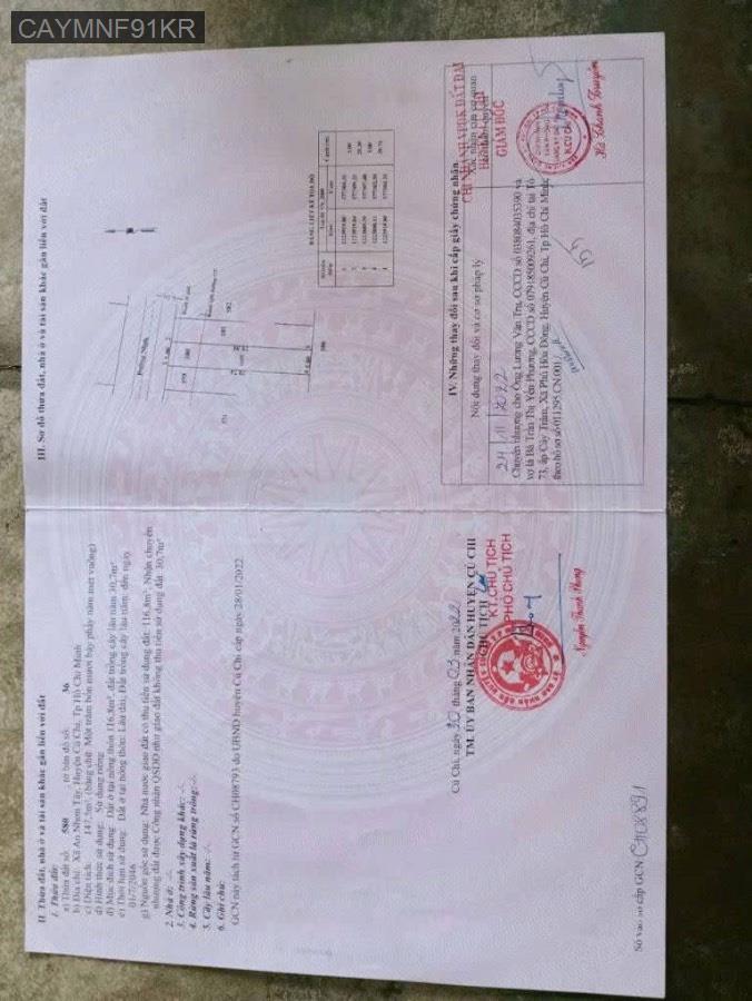 Bán lô đất 2 mặt tiền đường Đỗ Đăng Tuyển, gần chợ trường học đầy đủ tiện ích. Giá 3.5tỷ TL - Xã An Nhơn Tây  -  Huyện Củ Chi  - (ảnh - 0)