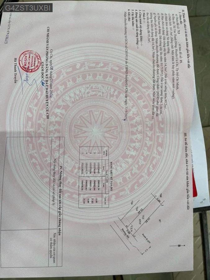 Bán đất Tân Thạnh Đông diện tích 4.9x21.5 full thổ cư. Hướng Đông Nam, đường thông - Xã Tân Thạnh Đông  -  Huyện Củ Chi  - (ảnh - 2)