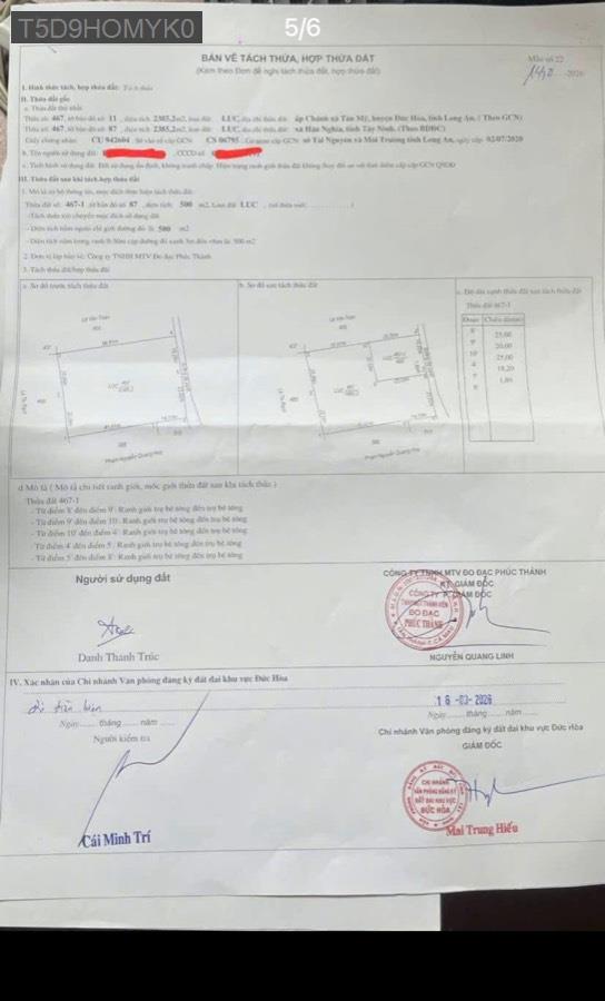 Bán đất cách TL822 khoảng 100m, SHR 20x25 thổ cư full. Giá 2tỷ650triệu - Xã Tân Mỹ  -  Huyện Đức Hòa  - (ảnh - 4)