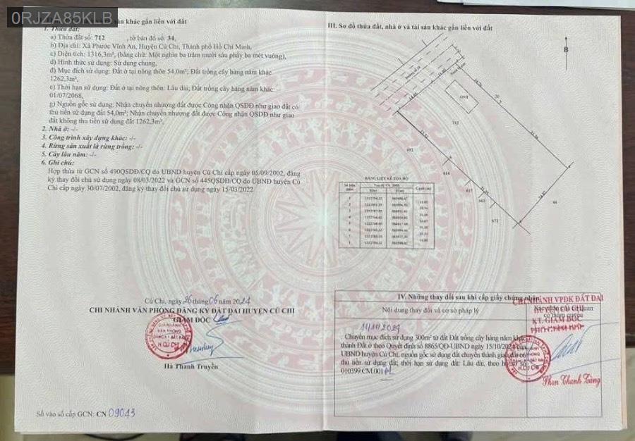 Bán lô đất mặt tiền Đường Số 28 nhựa lộ giới 12m, thích hợp cho khách xây biệt thự - kho xưởng nhỏ - Xã Phước Vĩnh An  -  Huyện Củ Chi  - (ảnh - 1)