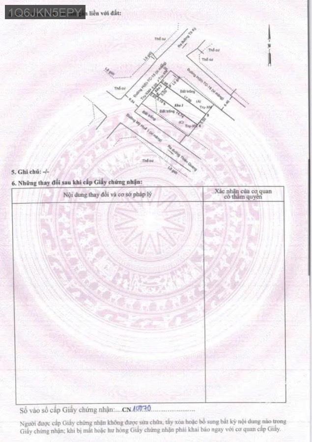Bán đất đường Tô Ký vào 100m, SHR 5x22 - Giá 5tỷ2 TL - Xã Trung Chánh  -  Huyện Hóc Môn  - (ảnh - 0)