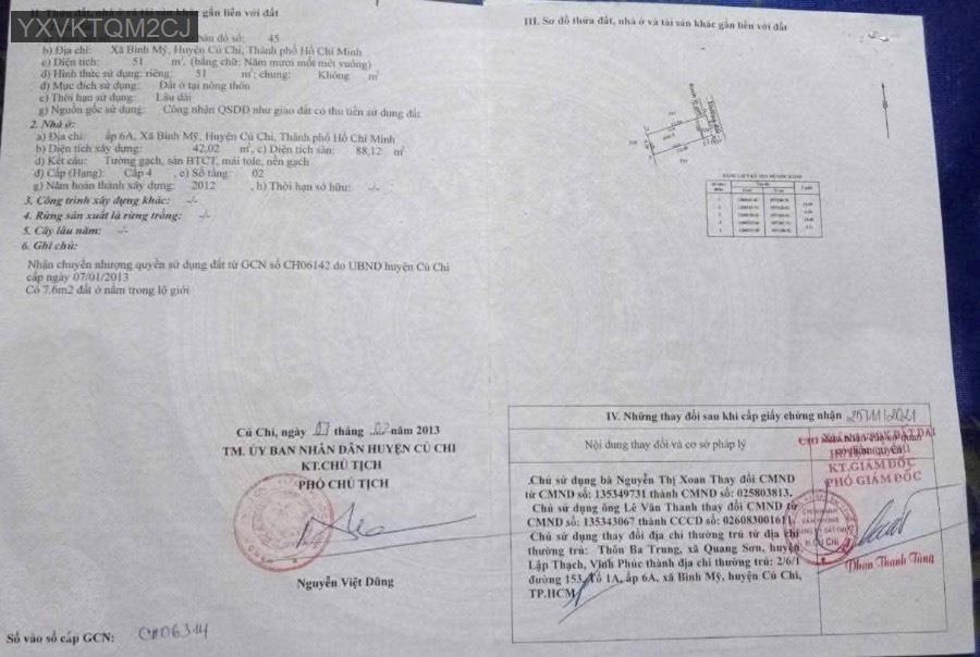 Bán nhà mặt tiền đường Trần Thị Trò Sổ Hồng Riêng hoàn công đầy đủ - Xã Bình Mỹ  -  Huyện Củ Chi  - (ảnh - 0)