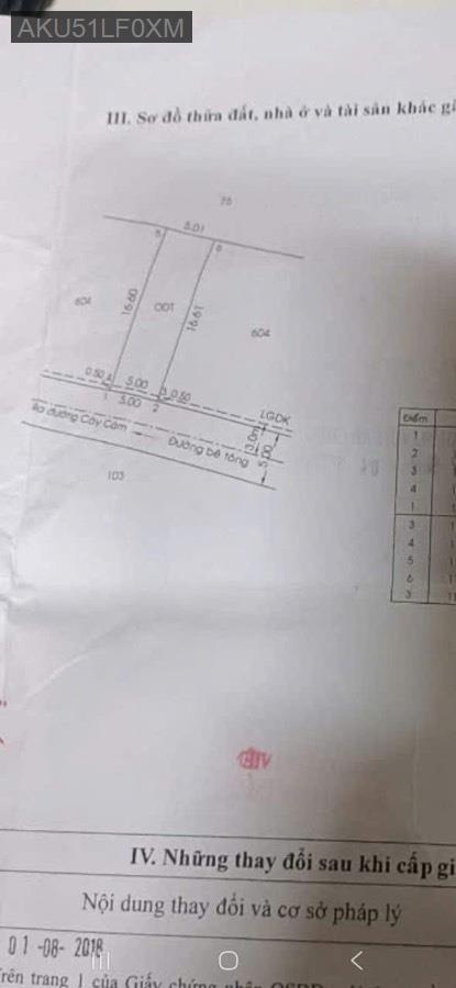 Bán lô đất đường Cây Cám, SHR 5x17 xây dựng ngay - Xã Vĩnh Lộc B  -  Huyện Bình Chánh  - (ảnh - 0)