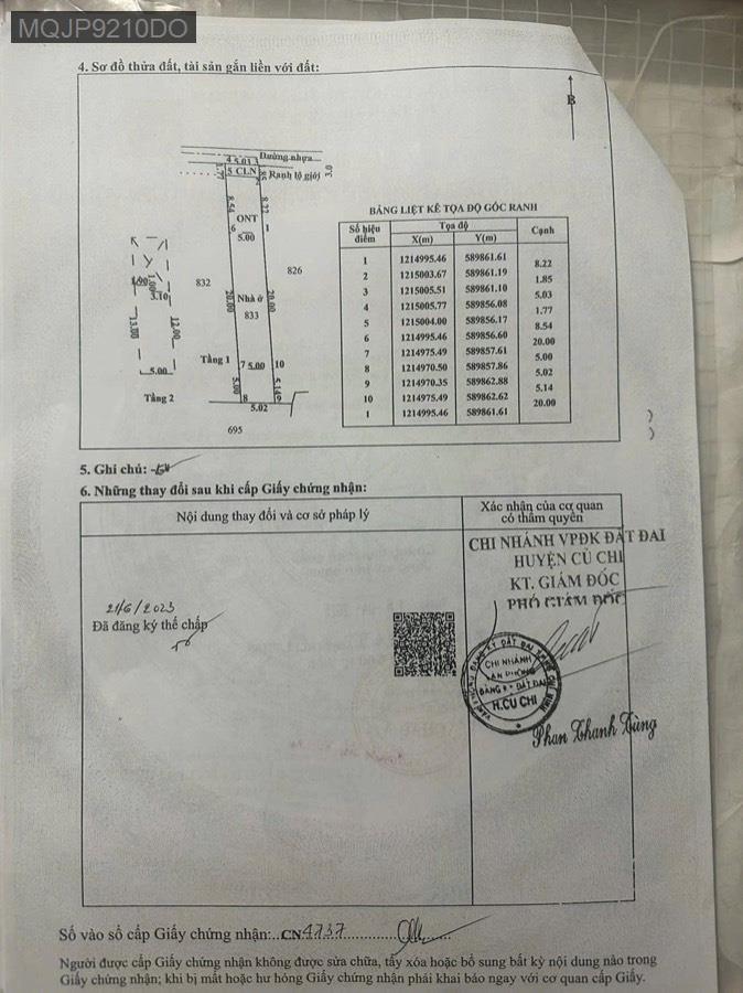 Bán nhà hoàn công nằm sát ngã tư Tân Quy, TL8 vô 100m đường nhựa. Diện tích 5x35 full thổ cư - Xã Tân Thạnh Tây  -  Huyện Củ Chi  - (ảnh - 4)