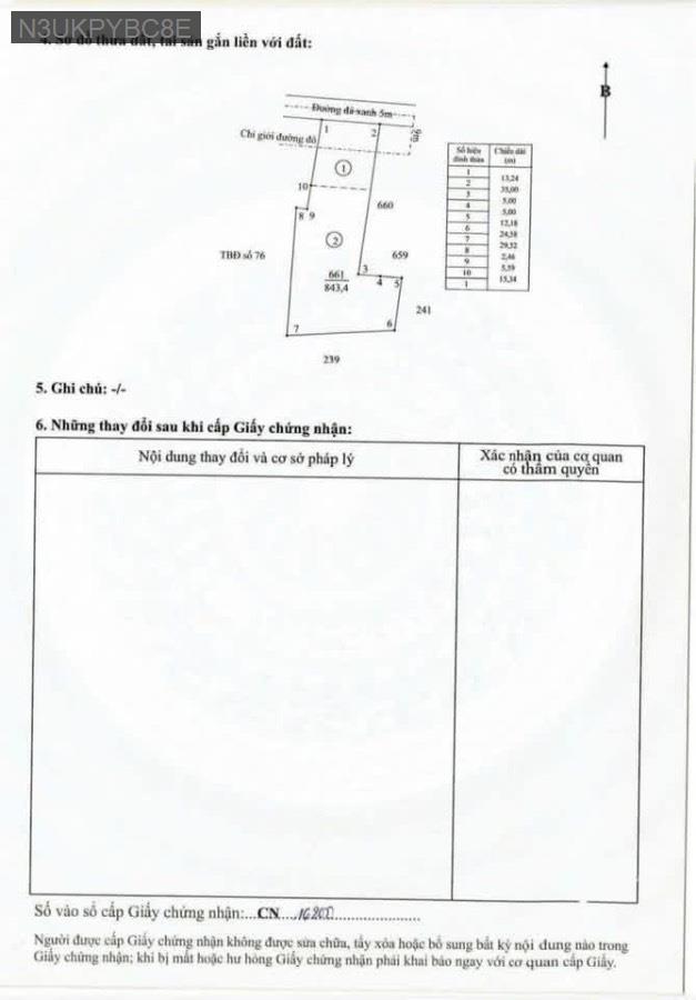 Bán đất Xã Hoà Hiệp SHR 10x57 nở hậu tổng 843m² thổ cư. Giá 2.5tỷ - Xã Hiệp Hòa  -  Huyện Đức Hòa  - (ảnh - 4)