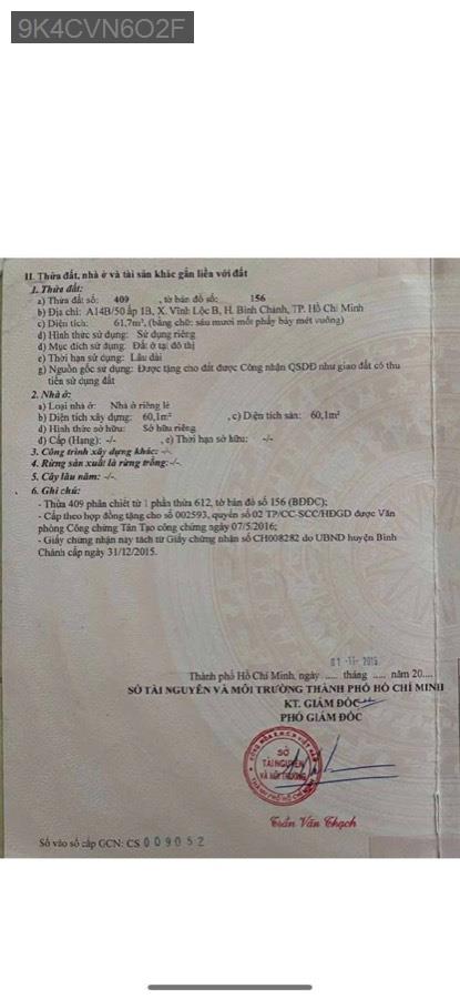 Bán nhà tôn SHR Đường 1A sát Bến Lội, Bình Tân. Diện tích 4x15 hẻm 5.5m  - Xã Vĩnh Lộc B  -  Huyện Bình Chánh  - (ảnh - 0)