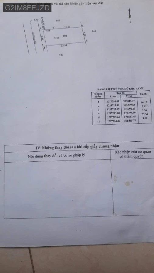 Bán đất mặt tiền đường bê tông xã Phước Thạnh cũ, diện tích 9.5x23.5. Giá 2tỷ350triệu TL - Xã Phước Thạnh  -  Huyện Củ Chi  - (ảnh - 1)