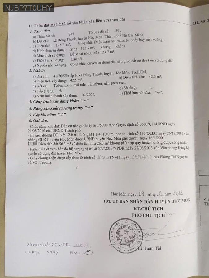 Bán nhà mặt tiền Đông Thạnh, dt 6.5x25 nở hậu 15m. Pháp lý SHR có hỗ trợ vay NH - Xã Đông Thạnh  -  Huyện Hóc Môn  - (ảnh - 3)