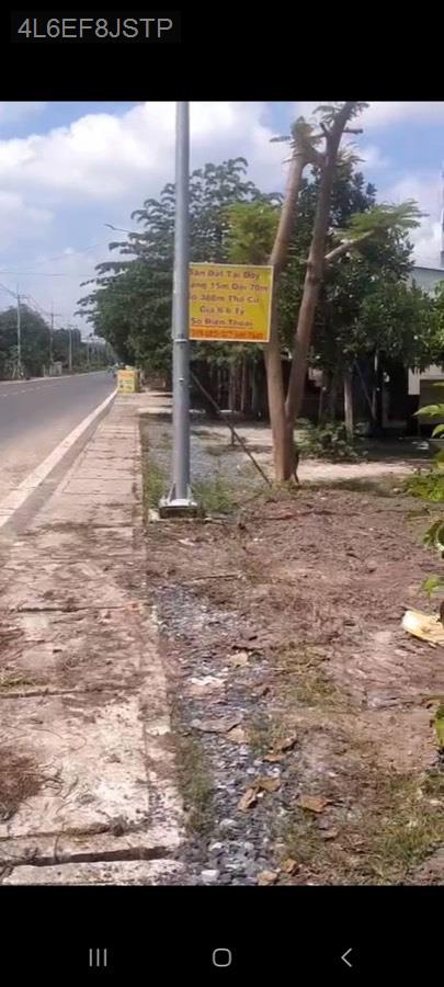 Bán đất mặt tiền đường Nguyễn Thị Nê, diện tích 15x70 tdt 1067m có 388m thổ cư - Xã Phú Hòa Đông  -  Huyện Củ Chi  - (ảnh - 1)