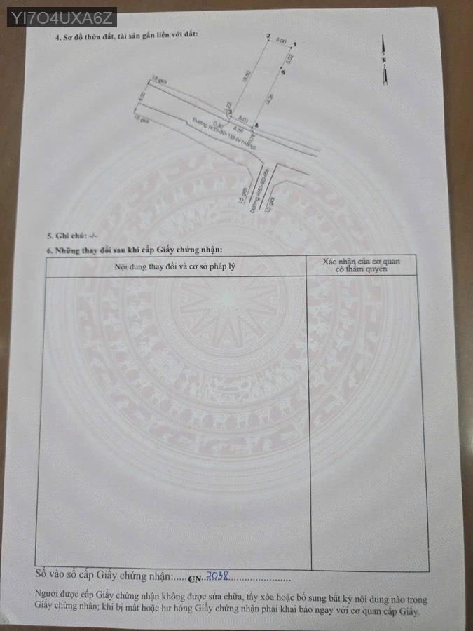 Bán đất gần chợ Huế SHR 5x20 xây dựng tự do. Giá 4tỷ250triệu - Xã Bà Điểm  -  Huyện Hóc Môn  - (ảnh - 1)