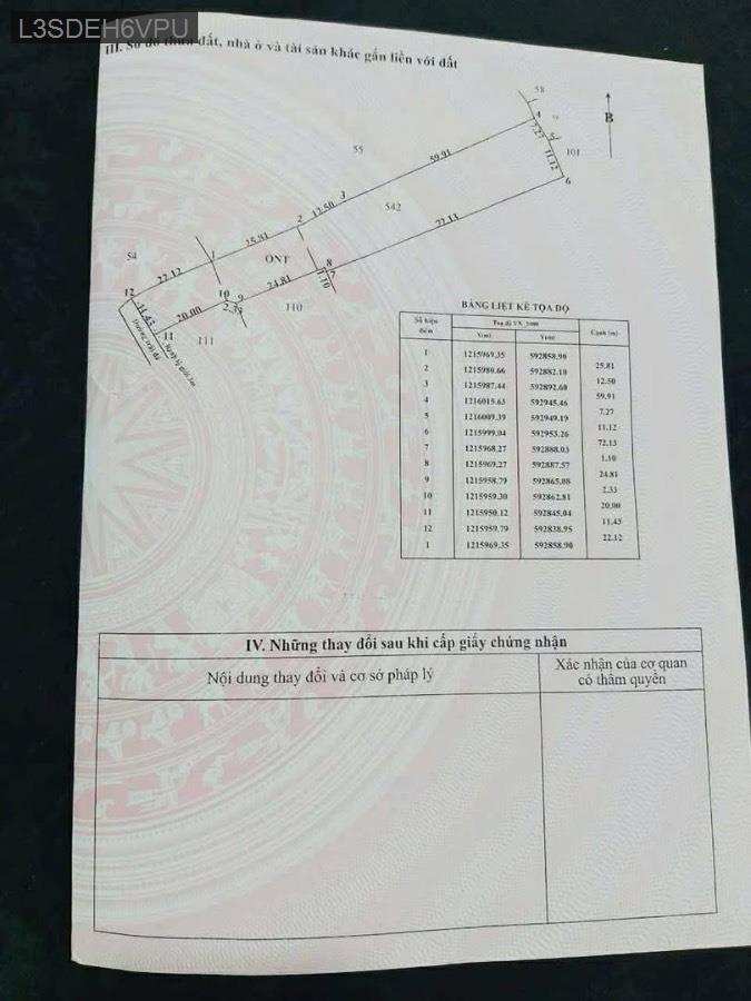 Bán lô đất mặt tiền đường Tân Thạnh Đông, diện tích 14x118. Giá 6tỷ TL - Xã Tân Thạnh Đông  -  Huyện Củ Chi  - (ảnh - 1)