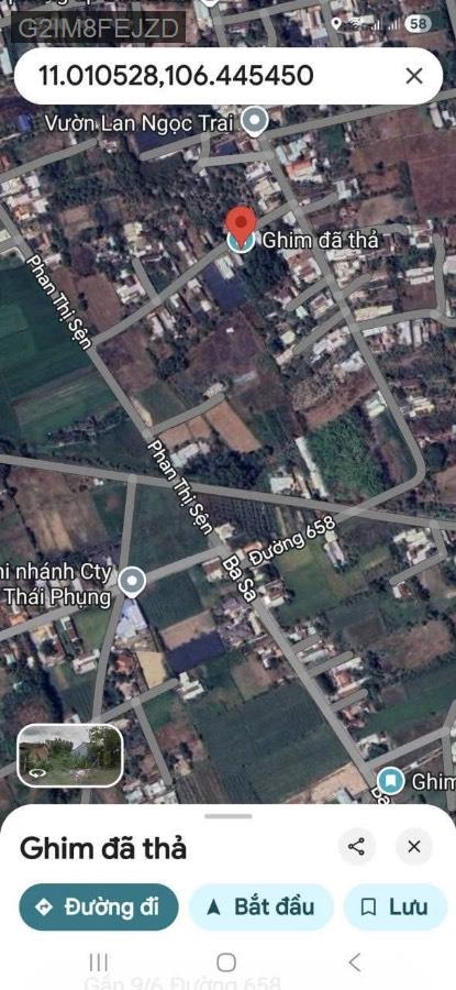 Bán đất mặt tiền đường bê tông xã Phước Thạnh cũ, diện tích 9.5x23.5. Giá 2tỷ350triệu TL - Xã Phước Thạnh  -  Huyện Củ Chi  - (ảnh - 4)