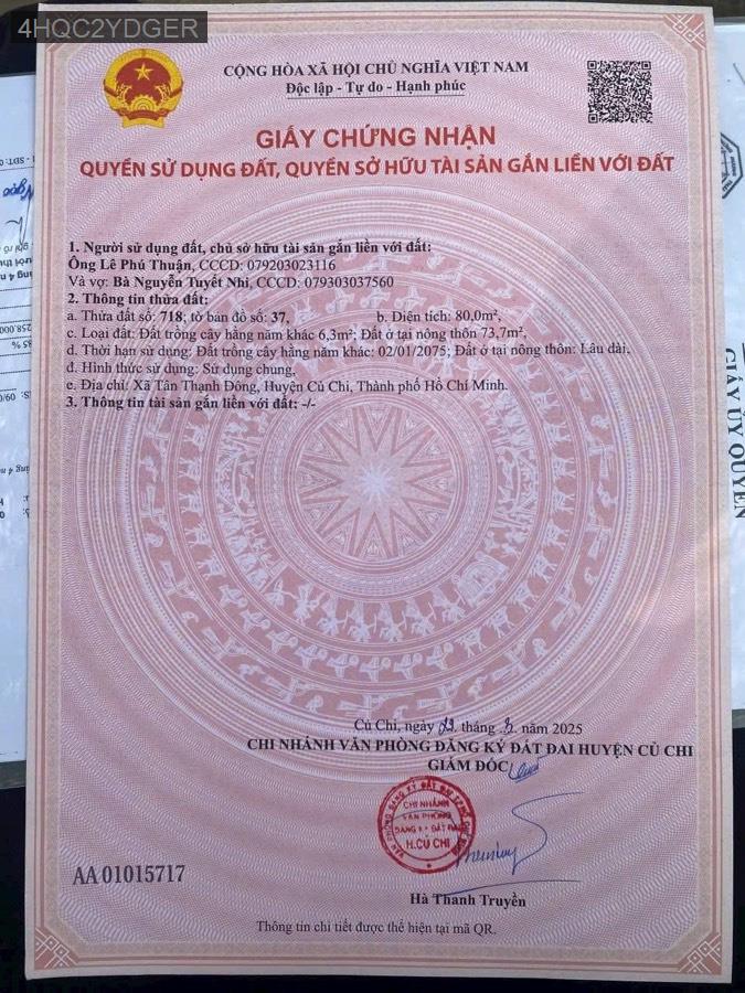 Bán nhà SHR TL15 vào 400m, nằm mặt tiền đường nhựa kinh doanh buôn bán thuận lợi - Xã Tân Thạnh Đông  -  Huyện Củ Chi  - (ảnh - 3)