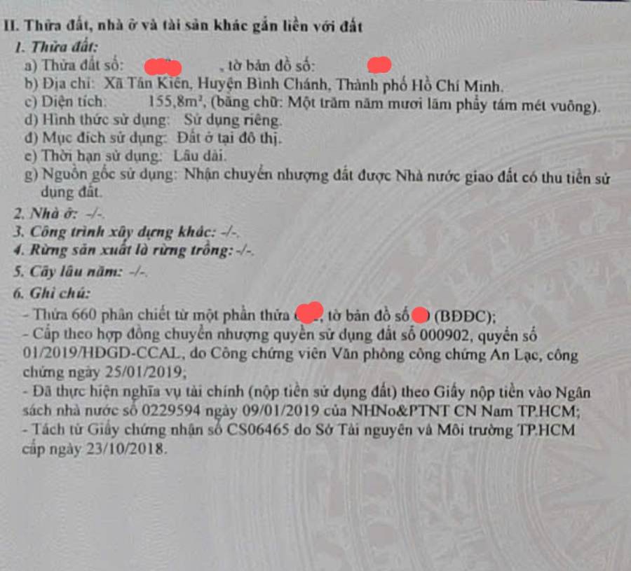Bán đất đầu tư Tân Kiên Bình Chánh - Xã Tân Kiên  -  Huyện Bình Chánh  - (ảnh - 1)