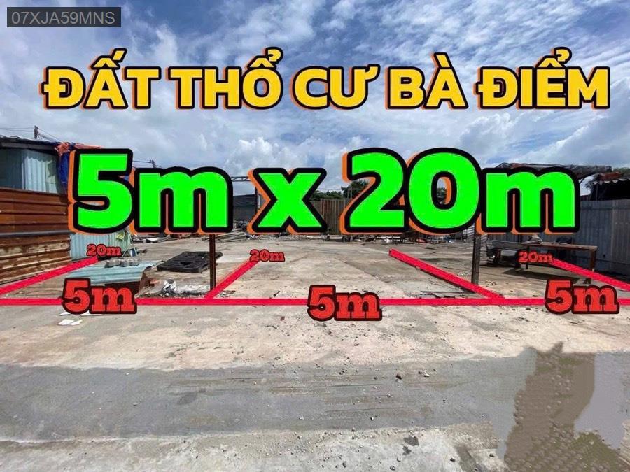 Bán đất SHR cách đường Nguyễn Ảnh Thủ chỉ 300m, gần trục Nguyễn Thị Sóc, giao thông thuận tiện. - Xã Bà Điểm  -  Huyện Hóc Môn  - (ảnh - 1)